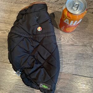 Black Quilted Dog Jacket